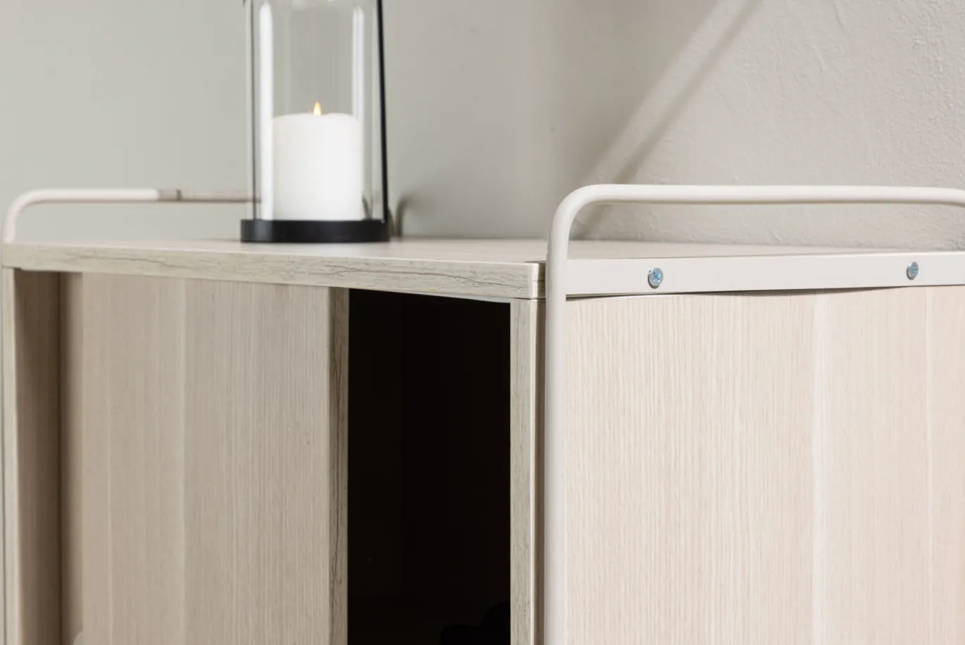 Fjôrd Hangend Wandkastje Paris 61x35x67,8cm Beige MDF