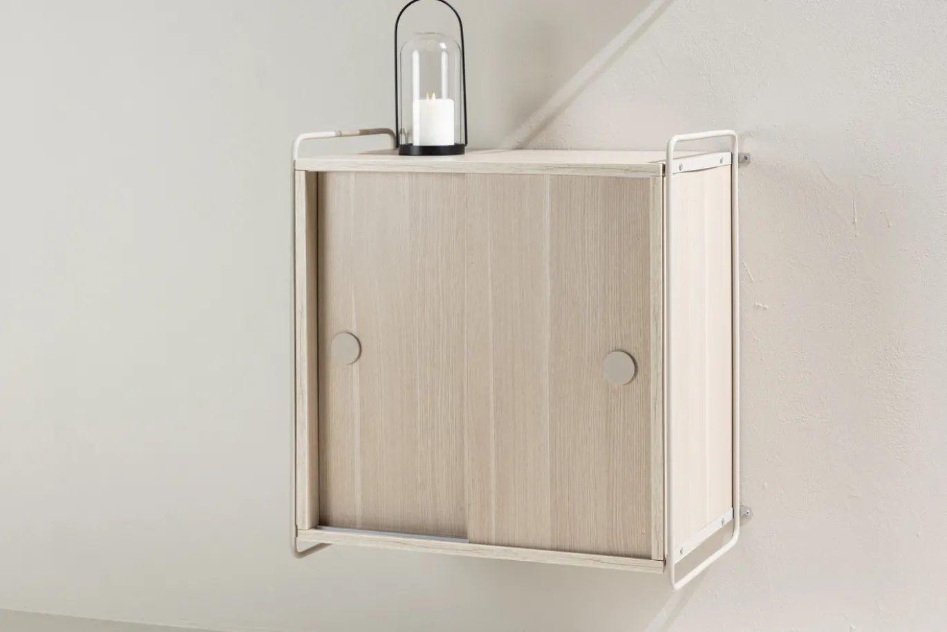 Fjôrd Hangend Wandkastje Paris 61x35x67,8cm Beige MDF