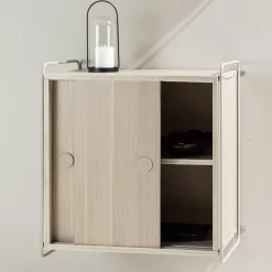Fjôrd Hangend Wandkastje Paris 61x35x67,8cm Beige MDF