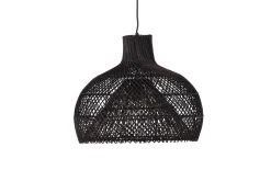 Fjôrd Hanglamp Laroche Zwart Rotan