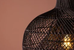 Fjôrd Hanglamp Laroche Zwart Rotan