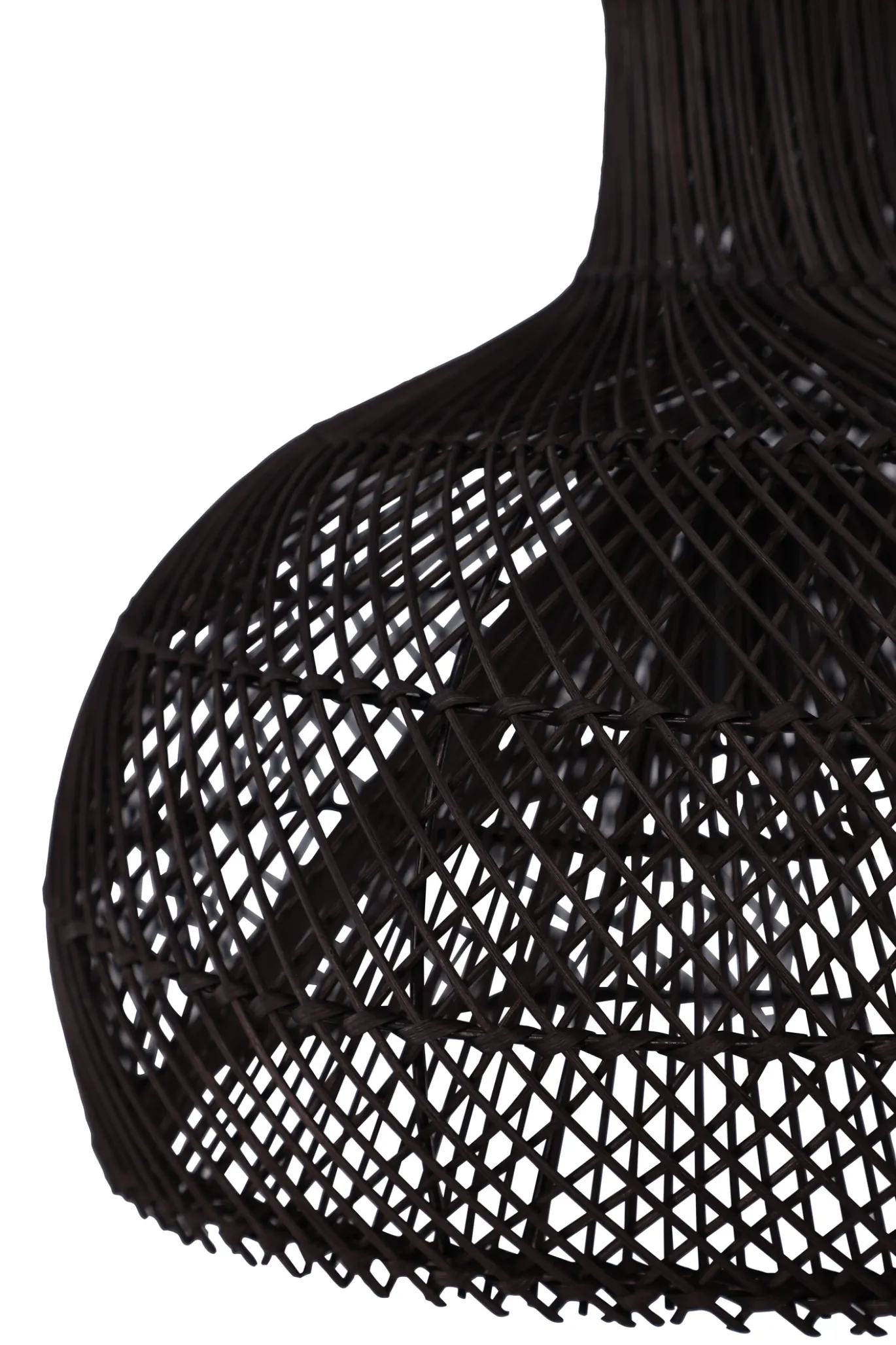 Fjôrd Hanglamp Laroche Zwart Rotan