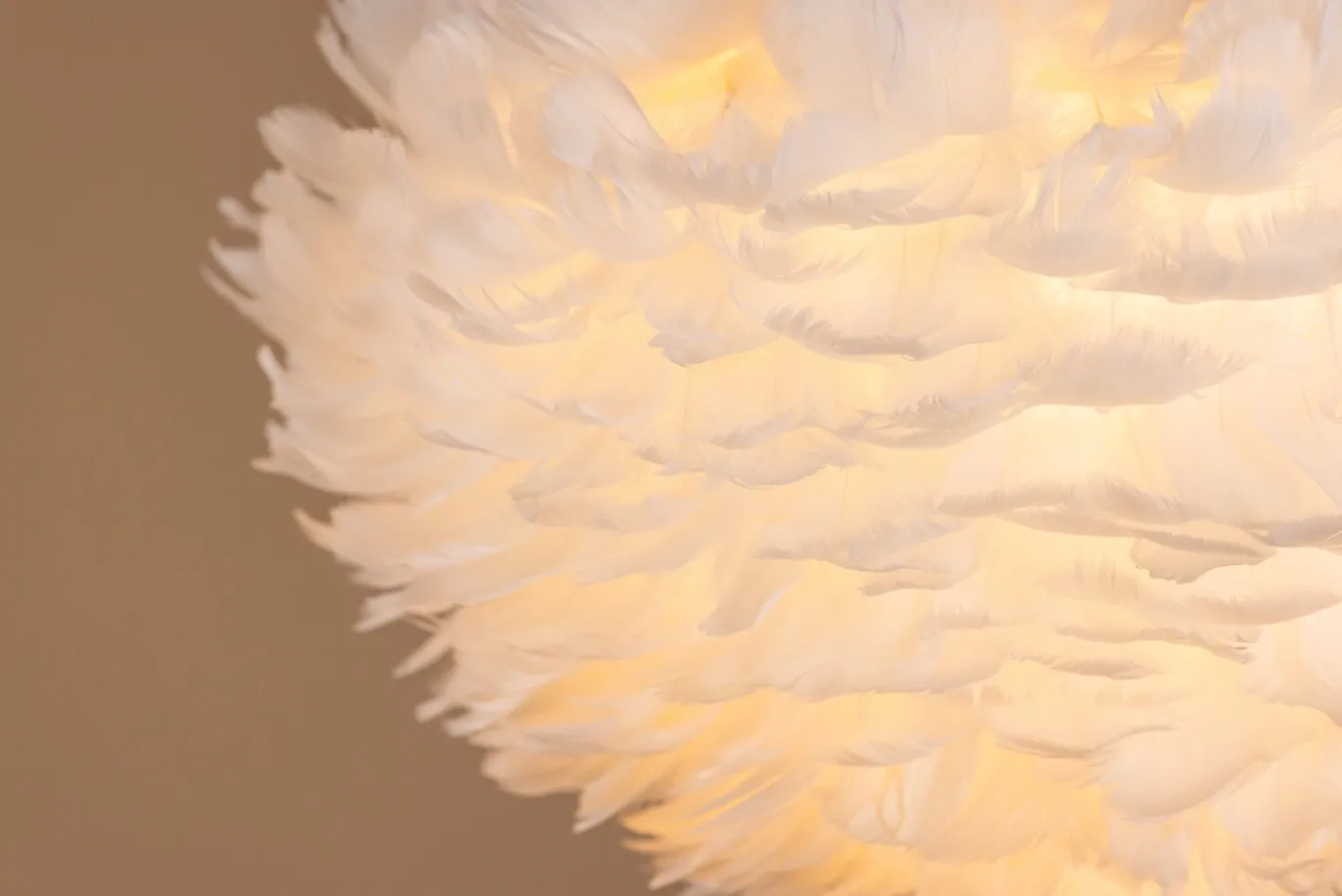 Fjôrd Hanglamp Nicola 45x45cm Wit Veren