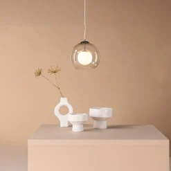 Fjôrd Hanglamp Roche Grijs