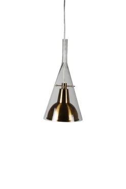 Fjôrd Hanglamp Sirius Glas Met Gold Metaal 25x40cm