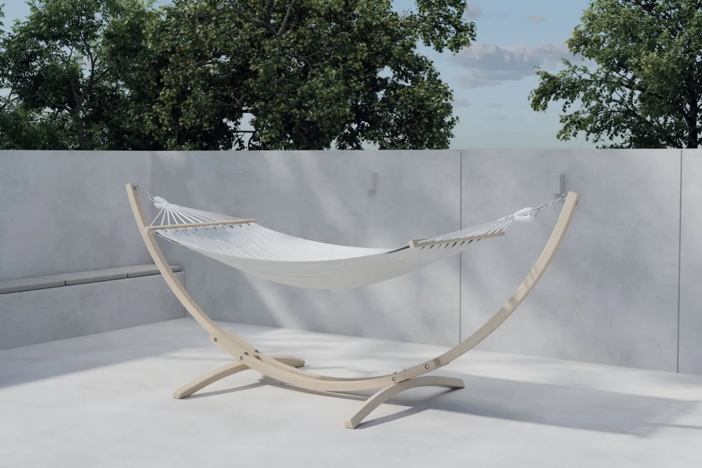 Fjôrd Hangmat Hedvig Whitewash Beige