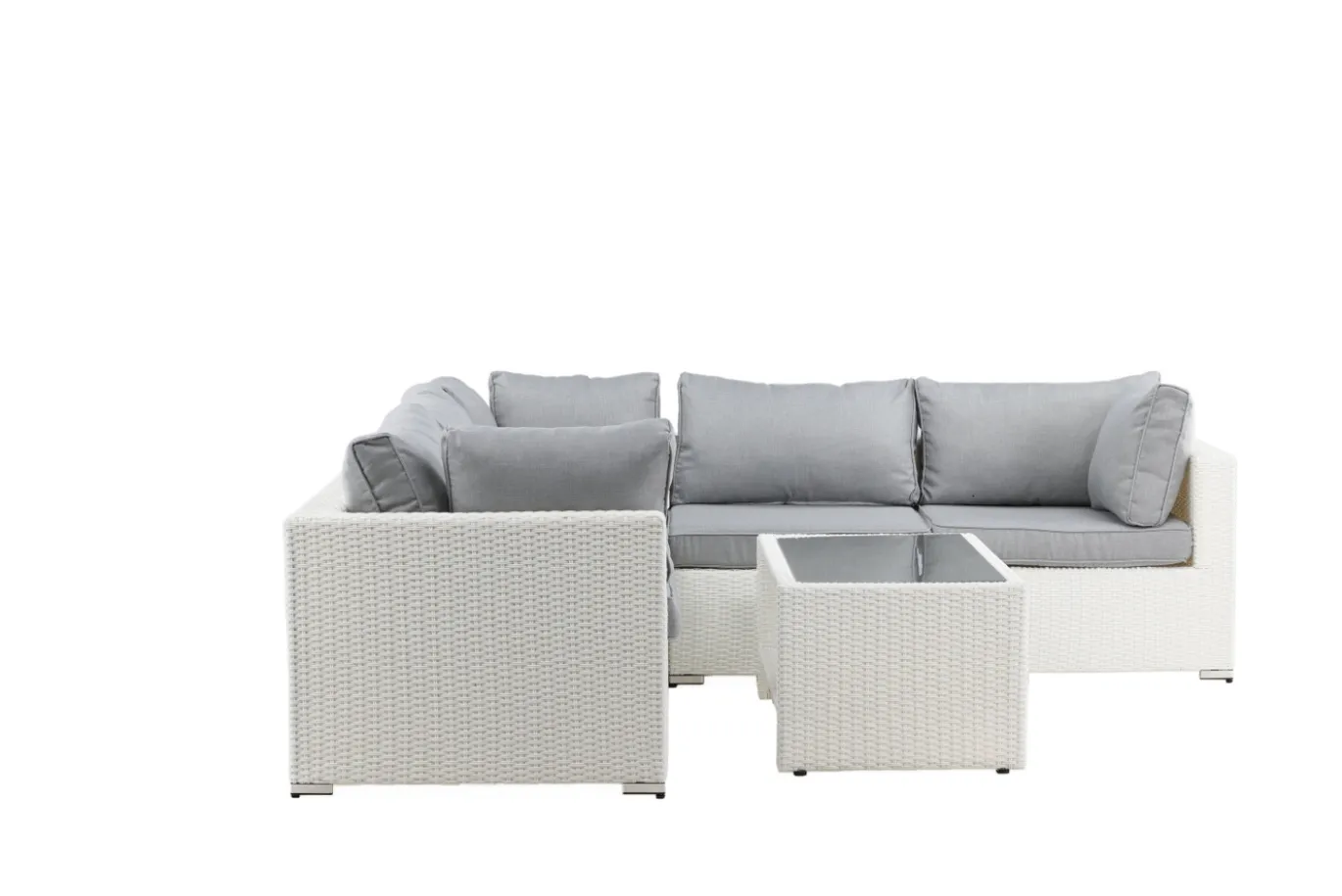 Fjôrd Hoekbankset Amazon Set 3+2+1 Wit/Grijs