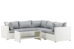 Fjôrd Hoekbankset Amazon Set 3+2+1 Wit/Grijs