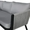 Fjôrd Hoekbankset Virya Lounge Met Tafel Zwart Alu