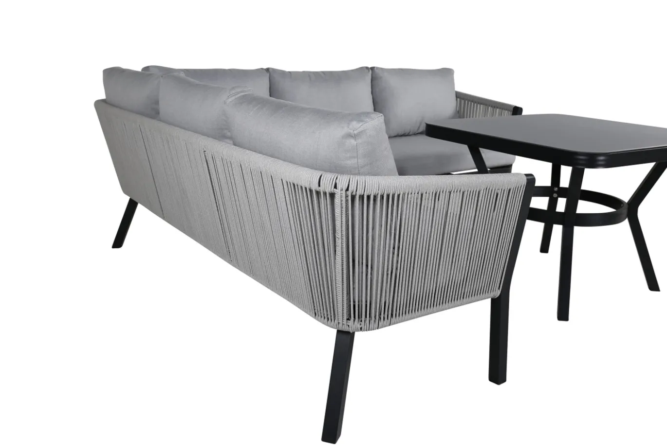 Fjôrd Hoekbankset Virya Lounge Met Tafel Zwart Alu