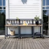 Fjôrd Hoekdeel Mexico Zwart Alu Teak