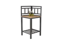 Fjôrd Hoekdeel Mexico Zwart Alu Teak