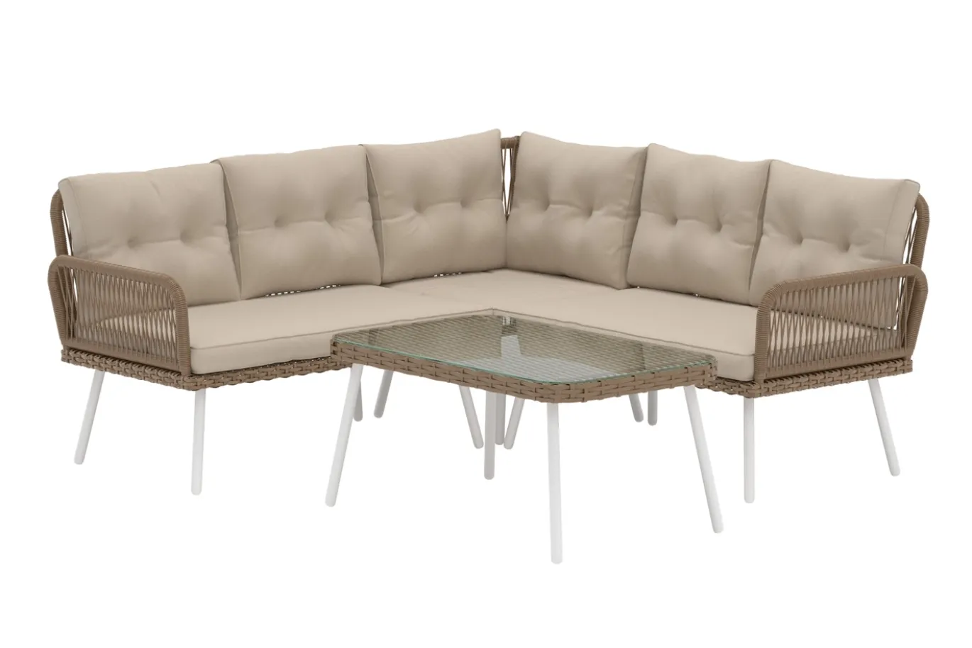 Fjôrd Hoek Loungeset Ibiza Beige