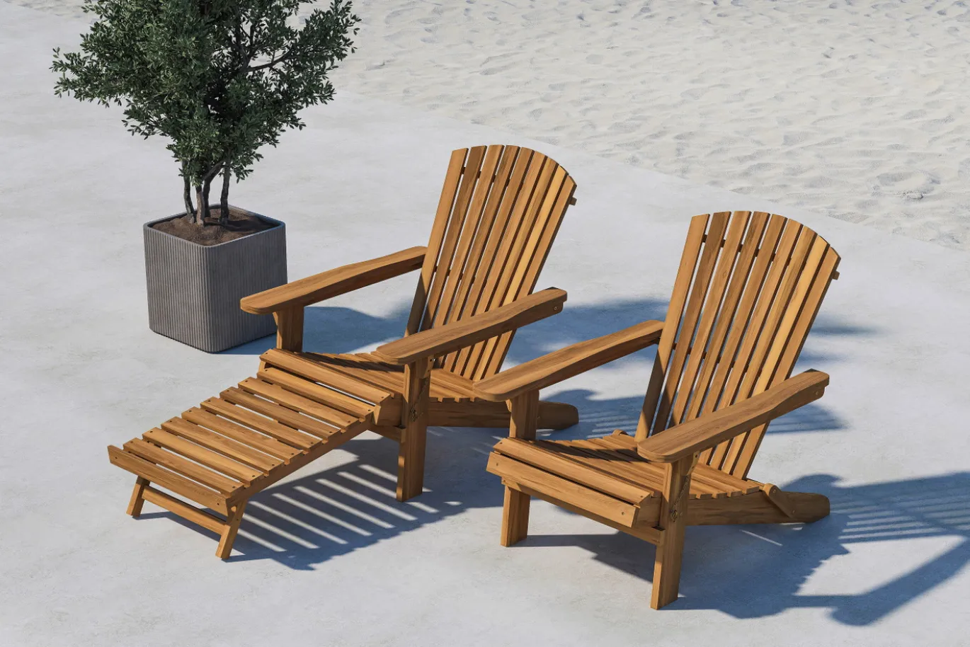 Fjôrd Ligbed Tropea Acacia Naturel 95cm