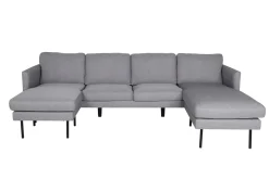 Fjôrd Loungebank Zoom Grijs Stof