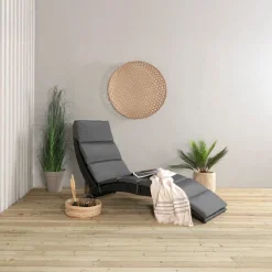Fjôrd Lounge Ligbed Archie Lounge - Zwart Wicker