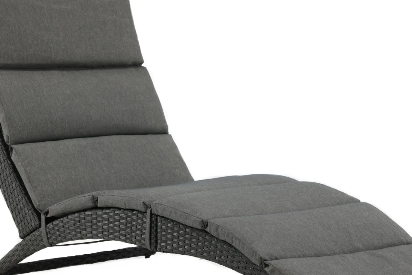 Fjôrd Lounge Ligbed Archie Lounge - Zwart Wicker
