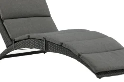 Fjôrd Lounge Ligbed Archie Lounge - Zwart Wicker