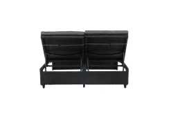 Fjôrd Lounge Ligbed London Zwart/Donkergrijs