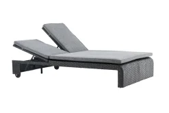 Fjôrd Lounge Ligbed London Zwart/Donkergrijs