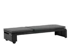 Fjôrd Lounge Ligbed London Zwart/Grijs