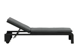 Fjôrd Lounge Ligbed London Zwart/Grijs