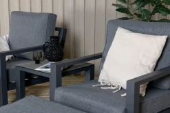 Fjôrd Loungeset Barcelona Zwart 5-delig