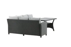 Fjôrd Loungeset Brentwood Zwart/Grijs