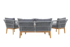 Fjôrd Loungeset Chania Grijs Acacia