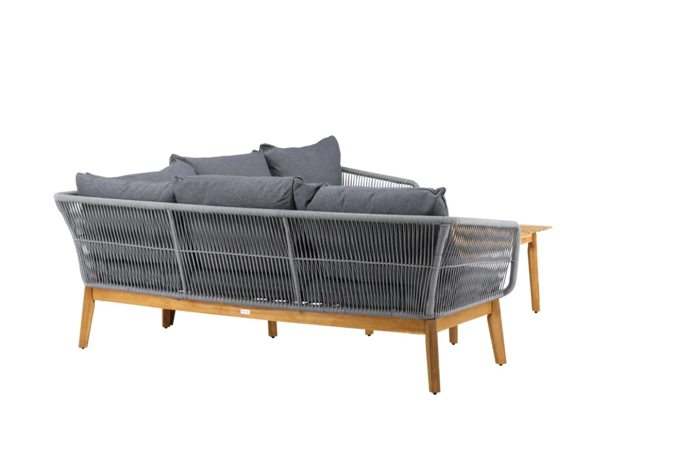 Fjôrd Loungeset Chania Naturel/Grijs Acaciahout