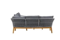 Fjôrd Loungeset Chania Naturel/Grijs Acaciahout