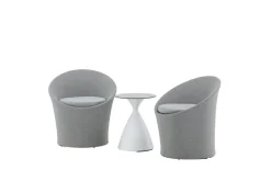 Fjôrd Loungeset Spoga Set- Wit/Grijs