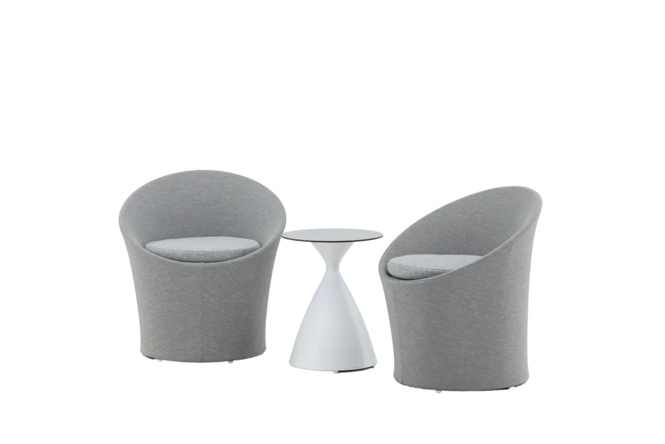 Fjôrd Loungeset Spoga Set- Wit/Grijs