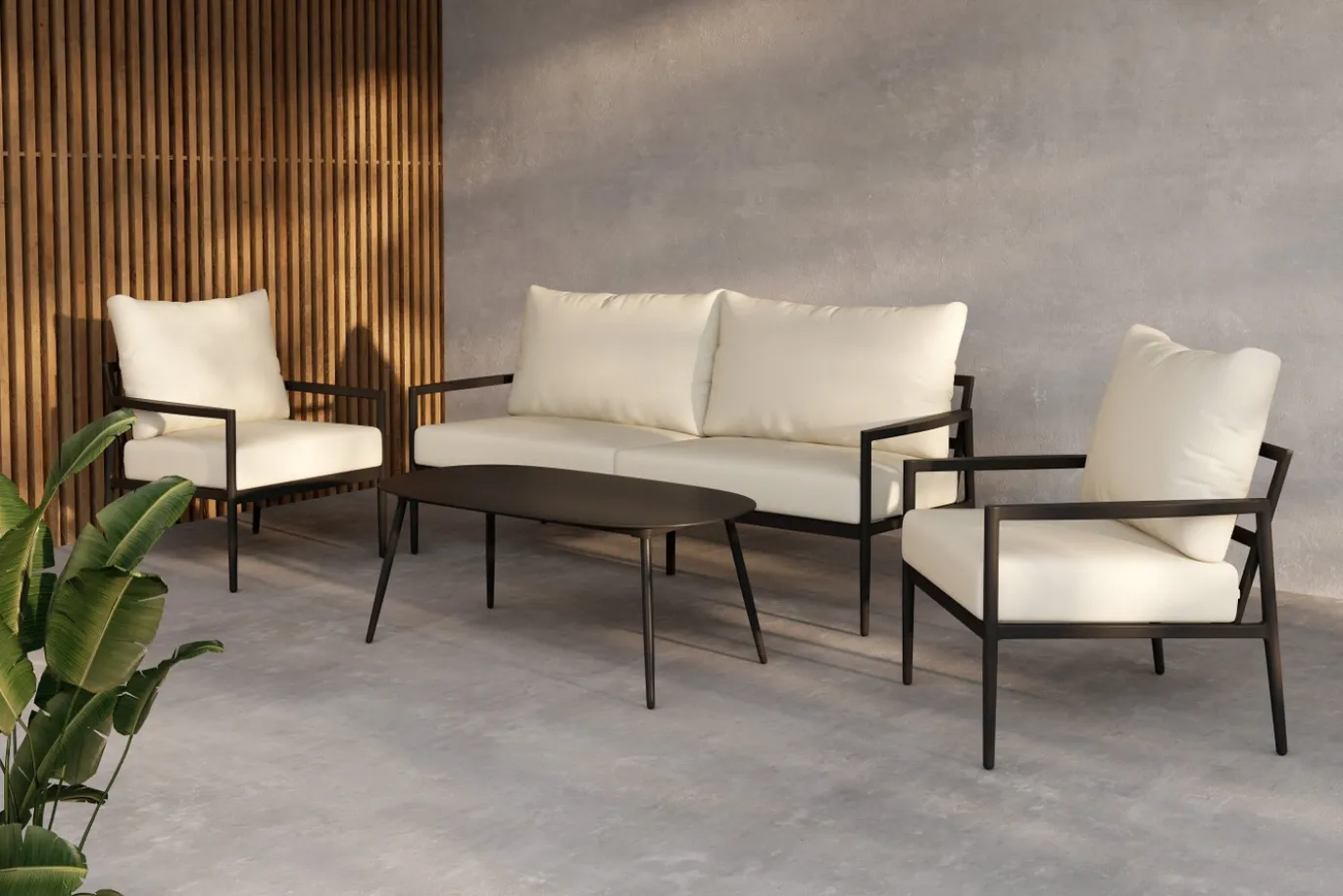 Fjôrd Loungeset Taromina Zwart