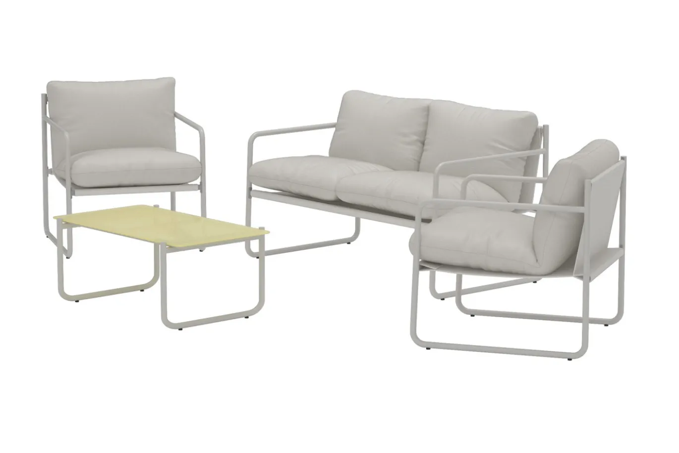 Fjôrd Loungeset Thassos Grijs/ Beige
