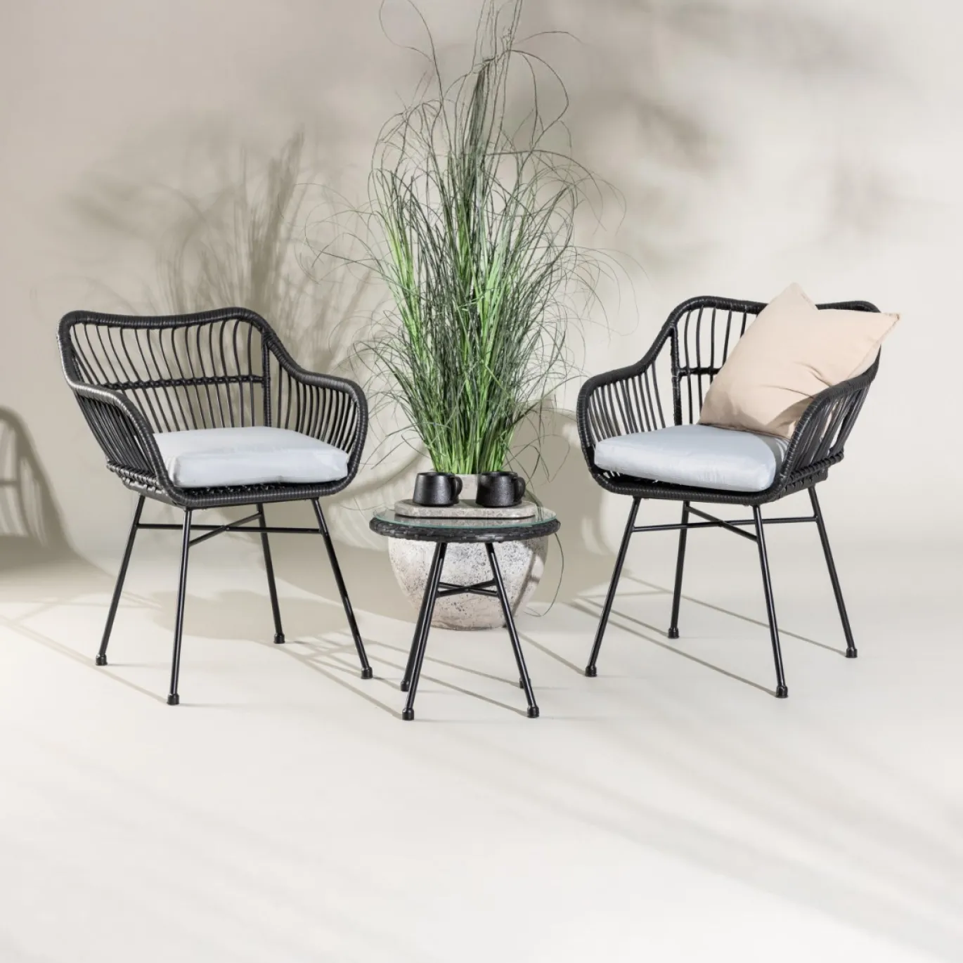 Fjôrd Loungeset Viga Zwart