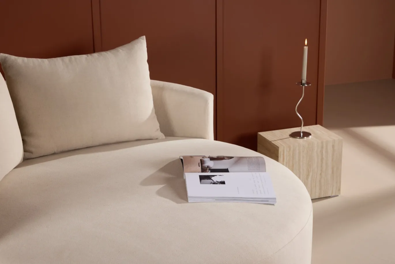 Fjôrd Loveseat Kelso Beige Linnen 150cm