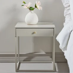 Fjôrd Nachtkastje Bakal Staal Beige