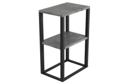Fjôrd Nachtkastje Rise Zwart Betonlook 45x30x70cm