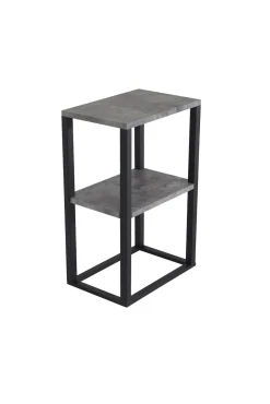 Fjôrd Nachtkastje Rise Zwart Betonlook 45x30x70cm
