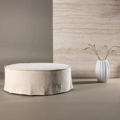 Fjôrd Ottoman Vindö Beige ø101cm