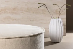 Fjôrd Ottoman Vindö Beige ø101cm