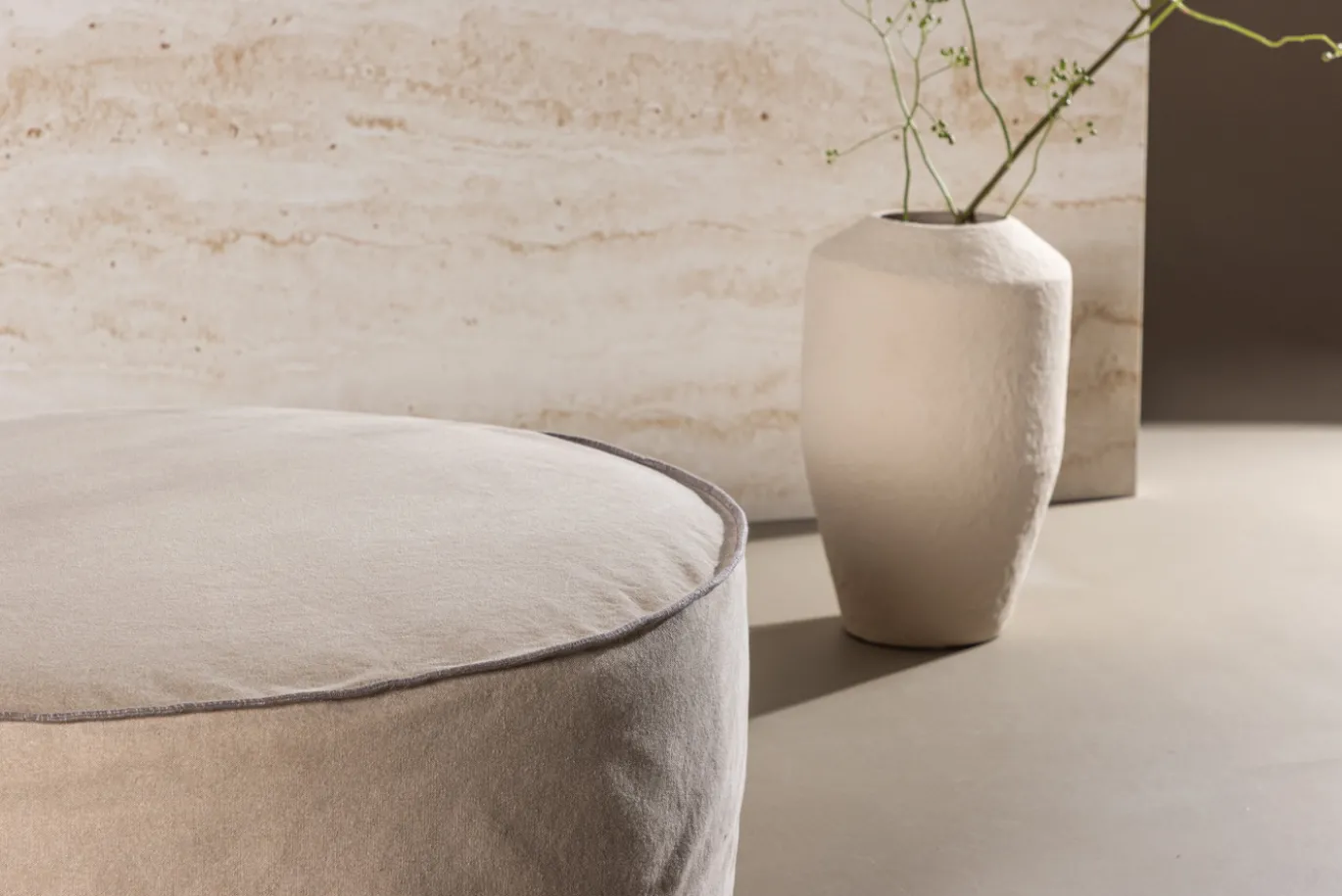 Fjôrd Ottoman Vindö Bruin ø101cm