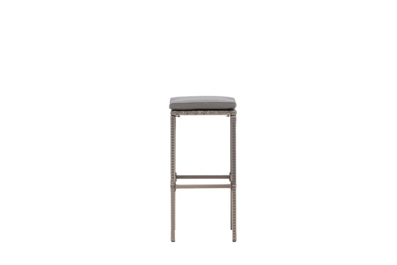 Fjôrd Outdoor Barkruk Alo Wicker/staal Grijs