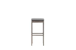Fjôrd Outdoor Barkruk Alo Wicker/staal Grijs