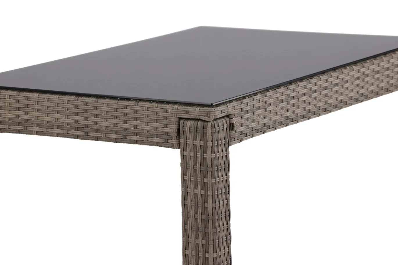 Fjôrd Outdoor Bartafel Alo Glas/Wicker Grijs