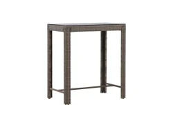 Fjôrd Outdoor Bartafel Alo Glas/Wicker Grijs