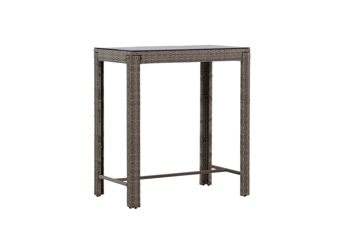 Fjôrd Outdoor Bartafel Alo Glas/Wicker Grijs