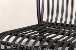 Fjôrd Outdoor Loungestoel Rizal Zwart Rotan/Aluminium