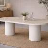 Fjôrd Ovale Eettafel Narvik MDF Beige 200x100cm